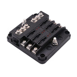 Maxbell 6-Way Blade Fuse Box for LED Indicator and Protection Cover