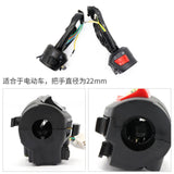 Maxbell 7/8" Motorcycle Handlebar Horn Light ON/OFF Starting Kill Switch Button