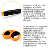 Maxbell 3" 8T 9 Meters Heavy Duty Towing Strap Rope Polyester for Vehicle Relief