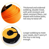 Maxbell 3" 8T 9 Meters Heavy Duty Towing Strap Rope Polyester for Vehicle Relief