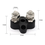 Maxbell Red & Black Junction Block Power Post Set Insulated Terminal Stud M8