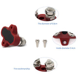 Maxbell Red & Black Junction Block Power Post Set Insulated Terminal Stud M8