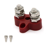 Maxbell Red & Black Junction Block Power Post Set Insulated Terminal Stud M8