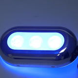 Maxbell 12-28V Marine/Boat/Yacht Underwater LED Blue Light w/ Stainless Steel Bezel - Aladdin Shoppers