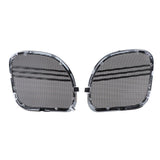 Maxbell Silver Tri Line Speaker Grills Covers Accents for Harley Road Glide 2015-17