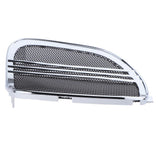 Maxbell Silver Tri Line Speaker Grills Covers Accents for Harley Road Glide 2015-17