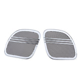 Maxbell Silver Tri Line Speaker Grills Covers Accents for Harley Road Glide 2015-17