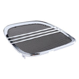 Maxbell Silver Tri Line Speaker Grills Covers Accents for Harley Road Glide 2015-17
