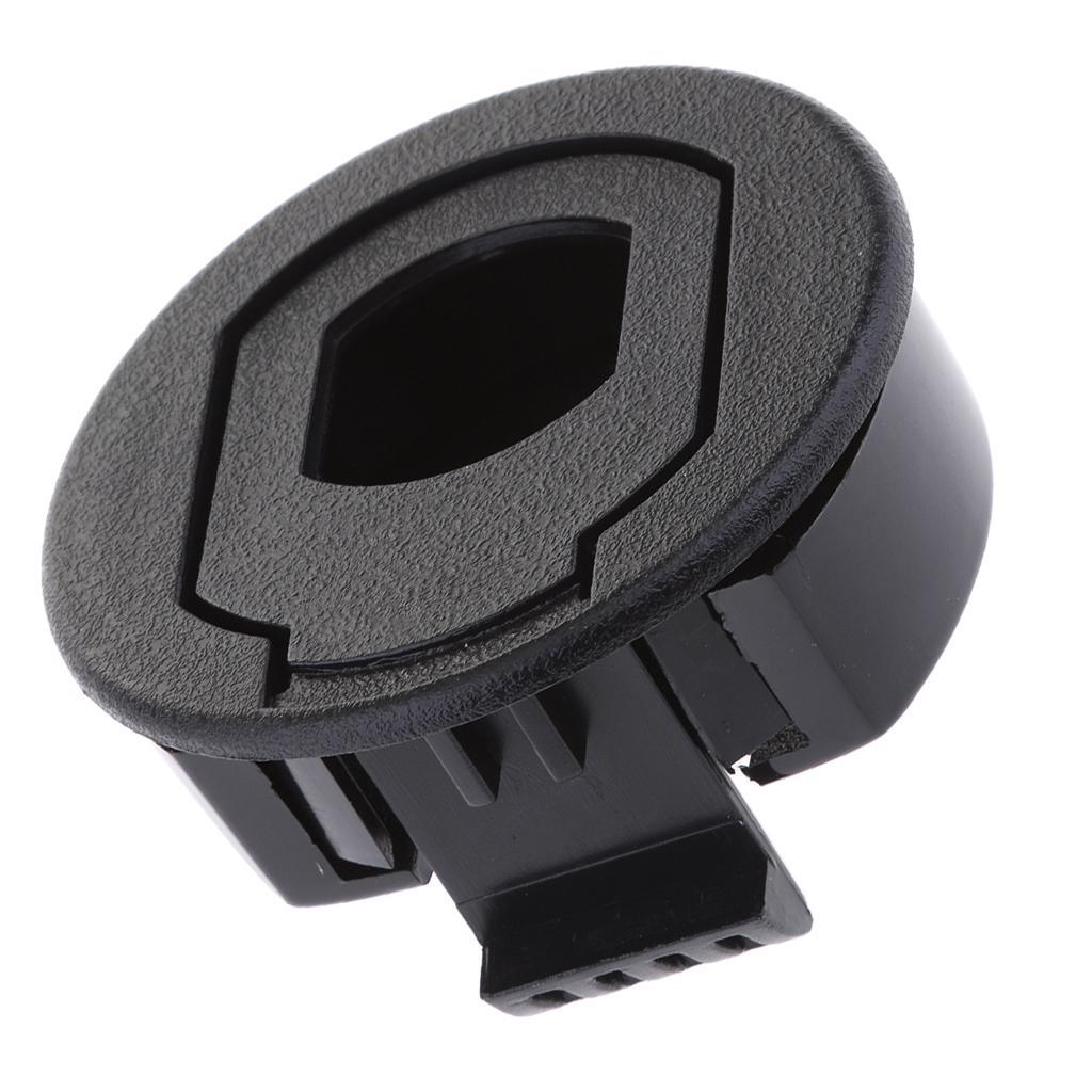 Maxbell Maxbell Black Plastic Boat Marine Deck Hatch Door Cabinet Round Pull Latch Replacement