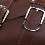 Maxbell Universal Motorcycle Side Bag Saddle Bags Fork Tool Pouch Storage Luggage Brown