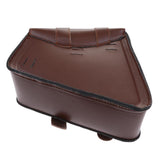 Maxbell Universal Motorcycle Side Bag Saddle Bags Fork Tool Pouch Storage Luggage Brown