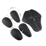 Maxbell Motorcycle Riding Detachable Armor Shoulder & Knee & Back Protection Pads