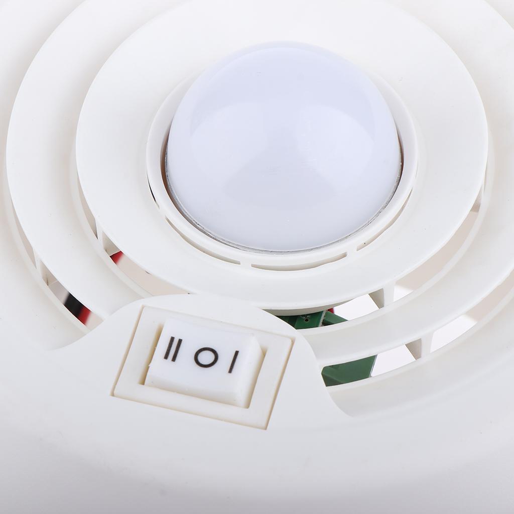 Maxbell Maxbell 12V White Yacht RV Exhaust Fan 200CFM with LED Strong Wind Air Ventilation