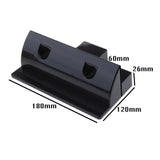 Maxbell Solar Panel Short Side Mounting Brackets /Mounts for Motorhome Boat Black