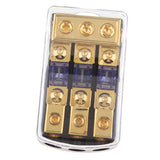 Maxbell Car Stereo Audio 3-Way 80A In-Line Fuse Holder Power Distribution Block with Waterproof Cover - Aladdin Shoppers