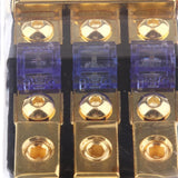Maxbell Car Stereo Audio 3-Way 80A In-Line Fuse Holder Power Distribution Block with Waterproof Cover - Aladdin Shoppers