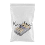 Maxbell Car Stereo Audio 3-Way 80A In-Line Fuse Holder Power Distribution Block with Waterproof Cover - Aladdin Shoppers
