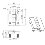 Maxbell Chrome Stainless Steel Hinge with Screw Bolt Boat Marine Yacht Door Hardware - Aladdin Shoppers