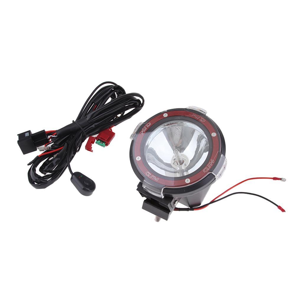 Maxbell Maxbell 4'' 55W Driving Lights HID Xenon 12V Trucks SUV Spot Work Light Red