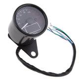 Maxbell 12V Motorcycle White Pointer 0-160Km/H Speedometer Odometer E-F Fuel Gauge - Aladdin Shoppers