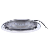 Maxbell Maxbell Silver Oval Dome Ceiling Light Roof LED 12V Interior Camper RV Boat Trailer