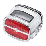 Maxbell Motorcycle Brake Tail Light License Plate Lamp for   XL883/1200 Clear