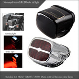 Maxbell Motorcycle Brake Tail Light License Plate Lamp for   XL883/1200 Clear