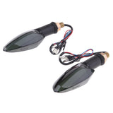 Maxbell 2 x Universal Front & Rear Motorcycle Amber LED Turn Signal Indicator Blinker Light Lamp - Aladdin Shoppers