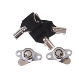 Maxbell Maxbell Hard Saddlebag Lock with Key Set for Harley Touring Electra Glide Road King