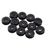 Maxbell 12 x Flatside Black Rubber Gas Fuel Tank Mounts for Harley Softail 84-99 Models - Aladdin Shoppers