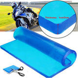 Maxbell Motorcycle Seat Gel Pad Blue Shock Absorption Mats Cushion Seating 35x35x1cm - Aladdin Shoppers