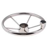 Maxbell Universal 13.5'' Marine Boat Pontoon Steering Wheel 5 Spoke 3/4" Tapered Shaft - Aladdin Shoppers