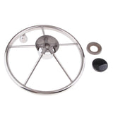 Maxbell Universal 13.5'' Marine Boat Pontoon Steering Wheel 5 Spoke 3/4" Tapered Shaft - Aladdin Shoppers