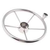 Maxbell Universal 13.5'' Marine Boat Pontoon Steering Wheel 5 Spoke 3/4" Tapered Shaft - Aladdin Shoppers