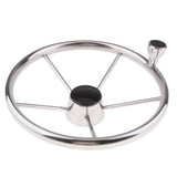 Maxbell Universal 13.5'' Marine Boat Pontoon Steering Wheel 5 Spoke 3/4" Tapered Shaft - Aladdin Shoppers