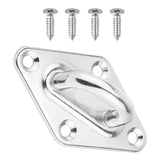 Maxbell Stainless Steel Eye Plate, Pad Eye, Fixing Plate , Staple Hook Loop, 79mm - Aladdin Shoppers