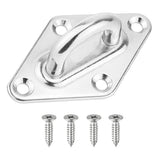 Maxbell Stainless Steel Eye Plate, Pad Eye, Fixing Plate , Staple Hook Loop, 79mm - Aladdin Shoppers