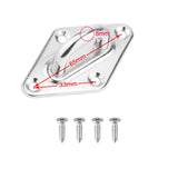 Maxbell Stainless Steel Eye Plate, Pad Eye, Fixing Plate , Staple Hook Loop, 79mm - Aladdin Shoppers