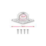 Maxbell Stainless Steel Eye Plate, Pad Eye, Fixing Plate , Staple Hook Loop, 79mm - Aladdin Shoppers
