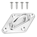 Maxbell Stainless Steel Eye Plate, Pad Eye, Fixing Plate , Staple Hook Loop, 79mm - Aladdin Shoppers
