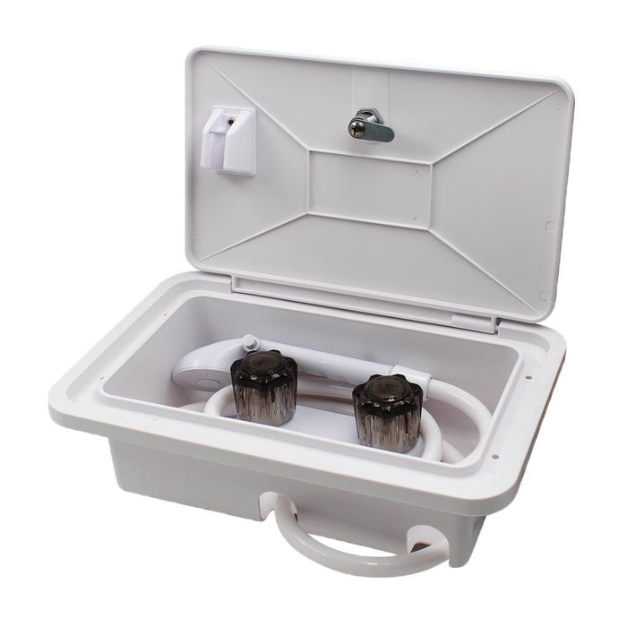 Maxbell Seaflo RV Exterior Outside Outdoor Hand Held Shower With Keys White - Aladdin Shoppers
