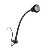 Maxbell 3W Wall Mounted Reading Light Flexible Gooseneck LED Sconce Lamp Black - Aladdin Shoppers