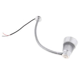 Maxbell Wall Mounted Reading Light Flexible Gooseneck LED Sconce Lamp Silver - Aladdin Shoppers