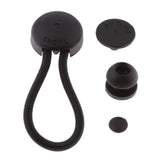 3pcs Ball Bungee Bungie Cord Heavy Duty Boat Canopy Tarp Tie Downs Kit Black