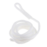 Maxbell 4pcs Boat Fender Lines 1/4'' x 5' Bumper Whips Rope Docking White
