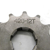 Maxbell 12T 428 Chain/Pitch Front Sprocket Cog Pit/Trail/Dirt bike ATV Quad 20mm - Aladdin Shoppers