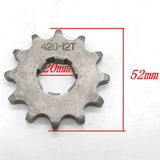 Maxbell 12T 428 Chain/Pitch Front Sprocket Cog Pit/Trail/Dirt bike ATV Quad 20mm - Aladdin Shoppers