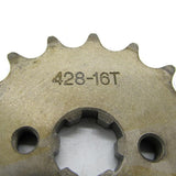 Maxbell 16T 428 Chain/Pitch Front Sprocket Cog Pit/Trail/Dirt bike ATV Quad 17mm - Aladdin Shoppers