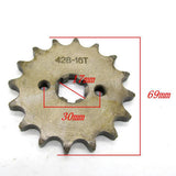 Maxbell 16T 428 Chain/Pitch Front Sprocket Cog Pit/Trail/Dirt bike ATV Quad 17mm - Aladdin Shoppers