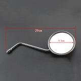 Maxbell 1 Pair Chrome Round Rearview Side Mirrors for Motorcycle Scooter 8mm - Aladdin Shoppers